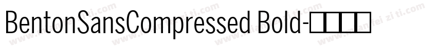 BentonSansCompressed Bold字体转换